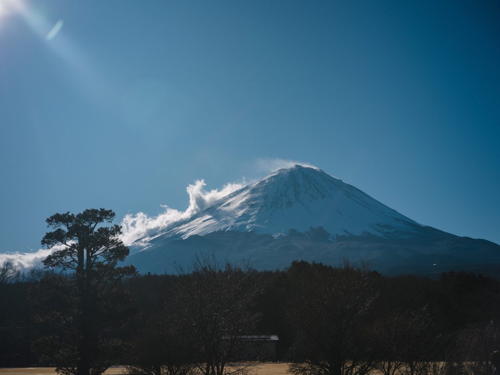 FUJI HATガイド集合場所から見た富士山